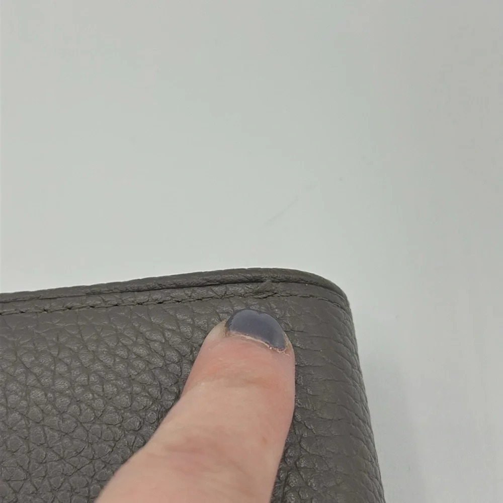 Kate Spade Gray pebbled Leather Brigitta Mulberry Street Long Wallet - Picture 7 of 8